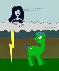 Size: 1024x1238 | Tagged: safe, artist:04startycornonline88, oc, oc only, earth pony, human, pony, vampire, adventure time, cloud, male, marceline