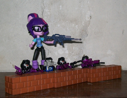 Size: 1093x850 | Tagged: safe, twilight sparkle, equestria girls, g4, crossover, doll, equestria girls minis, eqventures of the minis, gat-22 30mm heavy machine gun, kreo transformers, kreon, toy, transformers, vehicon