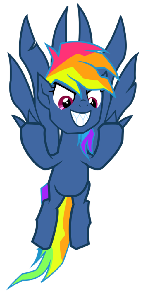 evil rainbow dash