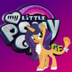 Size: 1024x1024 | Tagged: safe, artist:flakyporcupine1989, capper dapperpaws, rarity, oc, oc:jewel fur, cat, hybrid, pony, sphinx, g4, my little pony: the movie, capperity, chest fluff, logo, offspring, parent:capper dapperpaws, parent:rarity, parents:capperity