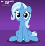 Size: 2000x2076 | Tagged: safe, artist:metalhead97, trixie, pony, unicorn, g4, cute, diatrixes, female, high res, looking at you, mare, patreon, patreon logo, sitting, solo