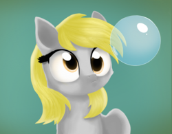 Size: 1100x860 | Tagged: safe, artist:francystill, derpy hooves, pegasus, pony, g4, bubble, female, mare