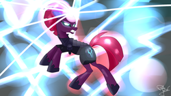 Size: 1024x576 | Tagged: safe, artist:susanzx2000, tempest shadow, g4, my little pony: the movie, female, horseshoes, mare, rearing, solo