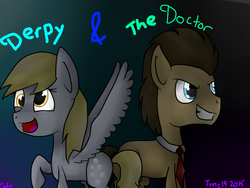 Size: 800x600 | Tagged: safe, artist:moonlit--paradise, derpy hooves, doctor whooves, time turner, g4