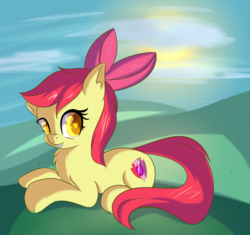 Size: 1214x1140 | Tagged: safe, artist:brok-enwings, apple bloom, pony, g4, female, filly, solo