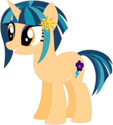 Size: 1024x1137 | Tagged: safe, artist:ra1nb0wk1tty, indigo zap, sunny flare, pony, unicorn, g4, equestria girls ponified, female, mare, ponified, recolor, simple background, transparent background