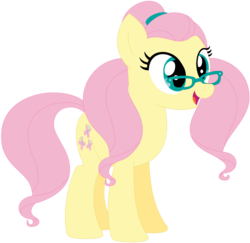 Size: 1024x994 | Tagged: safe, artist:ra1nb0wk1tty, fluttershy, sugarcoat, earth pony, pony, g4, equestria girls ponified, female, glasses, mare, ponified, recolor, simple background, solo, transparent background