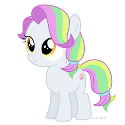 Size: 6000x6000 | Tagged: safe, artist:suramii, coconut cream, earth pony, pony, fame and misfortune, g4, absurd resolution, coconut cute, cute, female, filly, simple background, smiling, solo, transparent background, vector