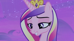 Size: 1920x1080 | Tagged: safe, screencap, princess cadance, alicorn, pony, g4, once upon a zeppelin, female, lidded eyes, solo