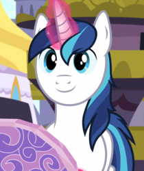 Size: 850x1012 | Tagged: safe, screencap, shining armor, pony, unicorn, g4, once upon a zeppelin, adorkable, cute, dork, glowing horn, horn, magic, male, shining adorable, solo