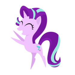 Size: 4000x4000 | Tagged: safe, artist:sol-r, starlight glimmer, pony, unicorn, g4, my little pony: the movie, female, happy, pointy ponies, simple background, solo, transparent background, vector
