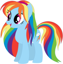 Size: 1024x1036 | Tagged: safe, artist:ra1nb0wk1tty, lemon zest, rainbow dash, earth pony, pony, g4, equestria girls ponified, female, mare, ponified, recolor, simple background, solo, transparent background