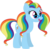 Size: 1024x994 | Tagged: safe, artist:ra1nb0wk1tty, rainbow dash, sugarcoat, earth pony, pony, g4, equestria girls ponified, female, glasses, mare, ponified, recolor, simple background, solo, transparent background