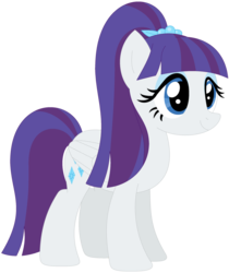 Size: 1024x1219 | Tagged: safe, artist:ra1nb0wk1tty, rarity, sour sweet, pegasus, pony, g4, equestria girls ponified, female, mare, palette swap, ponified, recolor, simple background, solo, transparent background