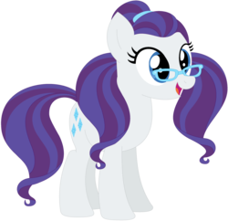 Size: 1024x993 | Tagged: safe, artist:ra1nb0wk1tty, rarity, sugarcoat, earth pony, pony, g4, equestria girls ponified, female, glasses, mare, palette swap, ponified, recolor, simple background, solo, transparent background