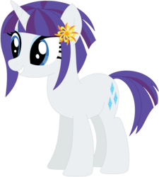 Size: 1024x1137 | Tagged: safe, artist:ra1nb0wk1tty, rarity, sunny flare, pony, unicorn, g4, equestria girls ponified, female, mare, ponified, recolor, simple background, solo, transparent background