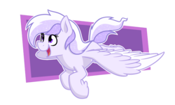 Size: 1900x1150 | Tagged: safe, artist:alexi148, oc, oc only, oc:starstorm slumber, pegasus, pony, female, flying, mare, open mouth, simple background, smiling, solo, spread wings, transparent background, unshorn fetlocks, wings