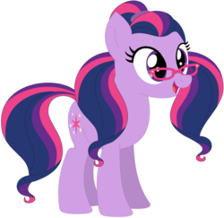 Size: 1024x994 | Tagged: safe, artist:ra1nb0wk1tty, sugarcoat, twilight sparkle, earth pony, pony, g4, equestria girls ponified, female, glasses, mare, ponified, recolor, simple background, solo, transparent background
