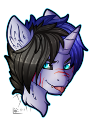 Size: 1500x2000 | Tagged: safe, artist:fkk, oc, oc only, oc:anthonystone, dracony, hybrid, :p, avatar, bust, icon, male, portrait, simple background, solo, stallion, tongue out, transparent background