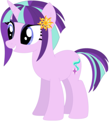Size: 1024x1138 | Tagged: safe, artist:ra1nb0wk1tty, starlight glimmer, sunny flare, pony, unicorn, g4, equestria girls ponified, female, mare, ponified, recolor, simple background, solo, transparent background