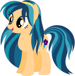 Size: 1024x1035 | Tagged: safe, artist:ra1nb0wk1tty, indigo zap, lemon zest, earth pony, pony, g4, equestria girls ponified, female, mare, ponified, recolor, simple background, solo, transparent background