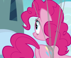 Size: 877x720 | Tagged: safe, screencap, pinkie pie, earth pony, pony, g4, secrets and pies, balloonbutt, butt, cropped, female, plot