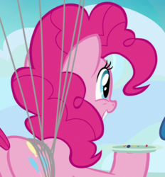 Size: 667x720 | Tagged: safe, screencap, pinkie pie, earth pony, pony, g4, secrets and pies, balloonbutt, butt, cropped, female, mare, plate, plot, solo