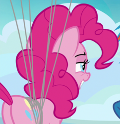 Size: 696x720 | Tagged: safe, screencap, pinkie pie, earth pony, pony, g4, secrets and pies, balloonbutt, butt, cropped, female, mare, plot, solo