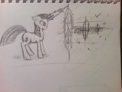 Size: 1280x960 | Tagged: safe, artist:oldteaowl, twilight sparkle, g4, female, sketch, solo, traditional art