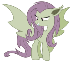 Size: 3471x3000 | Tagged: safe, artist:brony-works, fluttershy, bat pony, pony, g4, female, flutterbat, high res, mare, race swap, simple background, solo, transparent background, vector