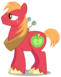 Size: 2392x3000 | Tagged: safe, artist:brony-works, big macintosh, earth pony, pony, g4, high res, male, simple background, solo, stallion, transparent background, vector