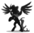 Size: 5000x4766 | Tagged: safe, artist:negatif22, pony of shadows, alicorn, pony, shadow pony, g4, my little pony: friendship is magic, shadow play, absurd resolution, adorabolical, adoracreepy, creepy, curved horn, cute, darkness, evil smile, glowing eyes, grin, horn, male, open mouth, rearing, shadorable, show accurate, simple background, smiling, solo, spread wings, transparent background, vector, wings