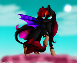 Size: 1024x843 | Tagged: safe, artist:purediamond360, oc, oc only, bat pony, pony, female, mare, solo