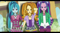 Size: 1280x720 | Tagged: safe, artist:h-a-g-a-n-e, adagio dazzle, aria blaze, sonata dusk, equestria girls, g4, my little pony equestria girls: rainbow rocks, bedroom eyes, female, gem, jewelry, kisekae, necklace, open mouth, siren gem, the dazzlings