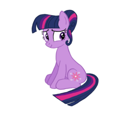 Size: 913x842 | Tagged: safe, artist:flipwix, twilight sparkle, oc, oc:twilight song, earth pony, pony, the flutterby effect, g4, alternate cutie mark, alternate hairstyle, alternate universe, cute, earth pony twilight, female, hilarious in hindsight, mare, race swap, simple background, smiling, solo, transparent background, twiabetes