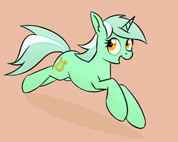 Size: 1280x1026 | Tagged: safe, artist:replacer808, lyra heartstrings, pony, unicorn, g4, female, inktober, mare, running, smiling, solo