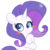 Size: 900x900 | Tagged: safe, artist:turtlefarminguy, rarity, pony, unicorn, g4, blush sticker, blushing, bust, colored pupils, cute, female, looking at you, raribetes, simple background, solo, transparent background