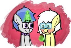 Size: 1313x885 | Tagged: safe, artist:techreel, oc, oc only, blushing, bowtie, cute, food, glowing horn, horn, ice cream, magic, simple background, telekinesis, transparent background