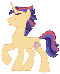 Size: 1443x1784 | Tagged: safe, artist:azure-art-wave, oc, oc only, oc:starswirl, pony, unicorn, eyes closed, offspring, parent:flash sentry, parent:twilight sparkle, parents:flashlight, simple background, solo, transparent background