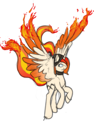 Size: 1873x2419 | Tagged: safe, artist:overlord pony, oc, oc only, oc:nightmare flames, alicorn, pony, alicorn oc, female, fire, mare, simple background, solo, transparent background