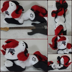 Size: 1200x1200 | Tagged: safe, artist:starkdust, oc, oc only, oc:lilith, guitar, irl, photo, plushie