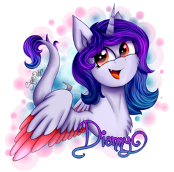 Size: 2027x2000 | Tagged: safe, artist:shamy-crist, oc, oc only, oc:diamond coat, oc:dianny, oc:sunny crist, dracony, hybrid, female, fusion, high res, solo