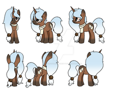 Size: 1024x723 | Tagged: safe, artist:earthyrainbowkitty, oc, oc only, oc:erised, pony, unicorn, clothes, female, mare, scarf, solo