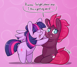 Size: 1772x1536 | Tagged: safe, artist:dsp2003, fizzlepop berrytwist, tempest shadow, twilight sparkle, alicorn, pony, unicorn, g4, my little pony: the movie, blushing, broken horn, chibi, cute, dsp2003 is trying to murder us, eyes closed, female, hnnng, horn, hug, lesbian, open mouth, ship:tempestlight, shipping, single panel, style emulation, tempestbetes, twiabetes, twilight sparkle (alicorn)