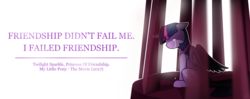 Size: 1235x488 | Tagged: safe, artist:vavacung, twilight sparkle, alicorn, pony, g4, my little pony: the movie, cage, captured, crying, female, floppy ears, prison, prisoner, quote, sitting, twilight sparkle (alicorn)