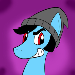 Size: 576x576 | Tagged: safe, artist:pembroke, oc, oc only, earth pony, ghost, pony, box ghost, gradient background, solo