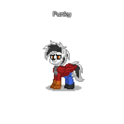 Size: 400x400 | Tagged: safe, pony, skunk, pony town, crossover, furry, ponified, punky skunk, solo
