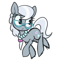 Size: 938x965 | Tagged: safe, artist:lilboulder, silver spoon, earth pony, pony, g4, cute, female, filly, silverbetes, solo
