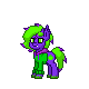 Size: 80x80 | Tagged: safe, spike, dragon, pony, pony town, g4, male, meh, solo