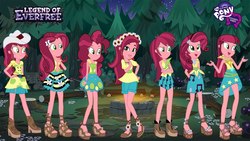 Size: 1280x720 | Tagged: safe, applejack, fluttershy, gloriosa daisy, pinkie pie, rainbow dash, rarity, twilight sparkle, equestria girls, g4, my little pony equestria girls: legend of everfree, mane six